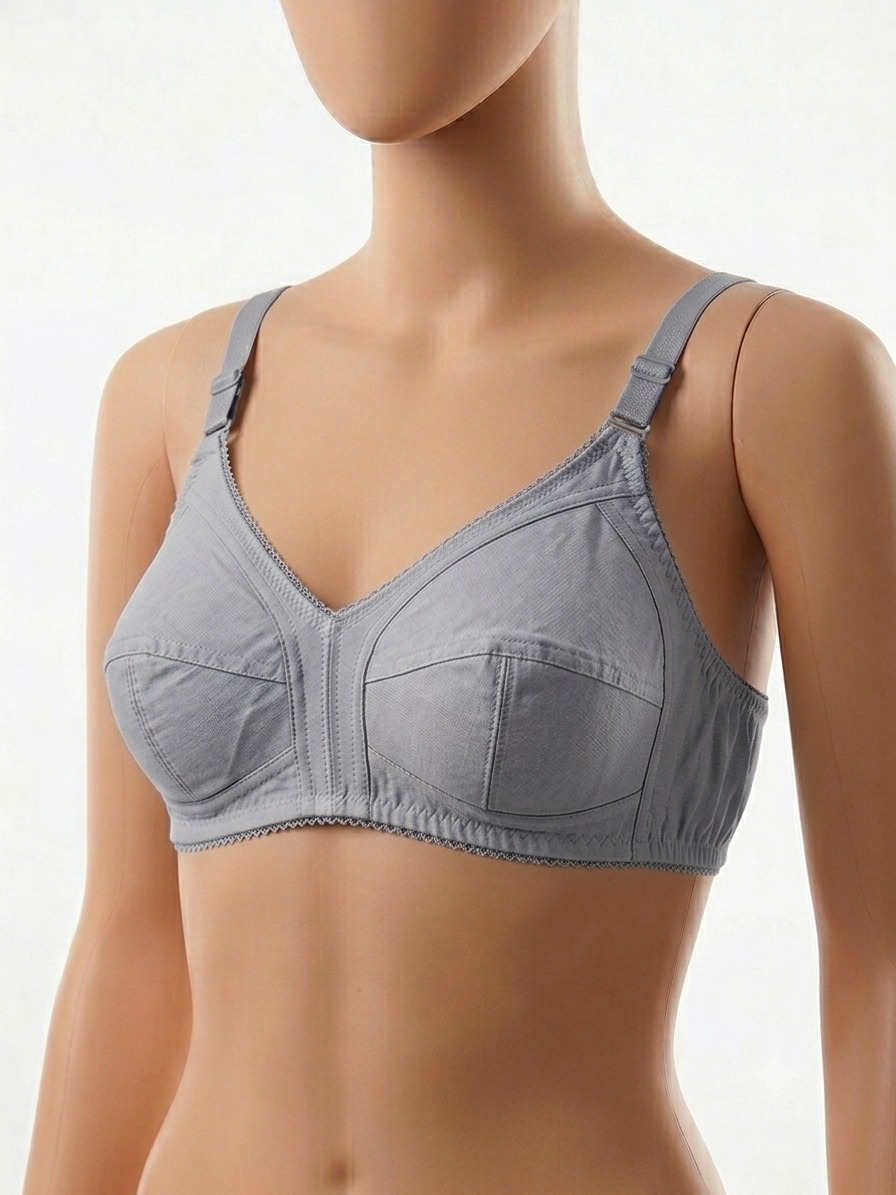 Everyday Cotton Bra - Pack of 5 | Non-Wired Soft Support (32-42)