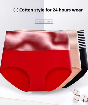 High-Waist Comfort Panties | Soft Stretch Daily Wear (1 Piece)
